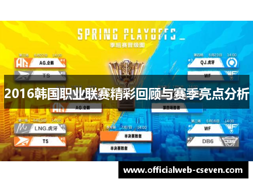 2016韩国职业联赛精彩回顾与赛季亮点分析